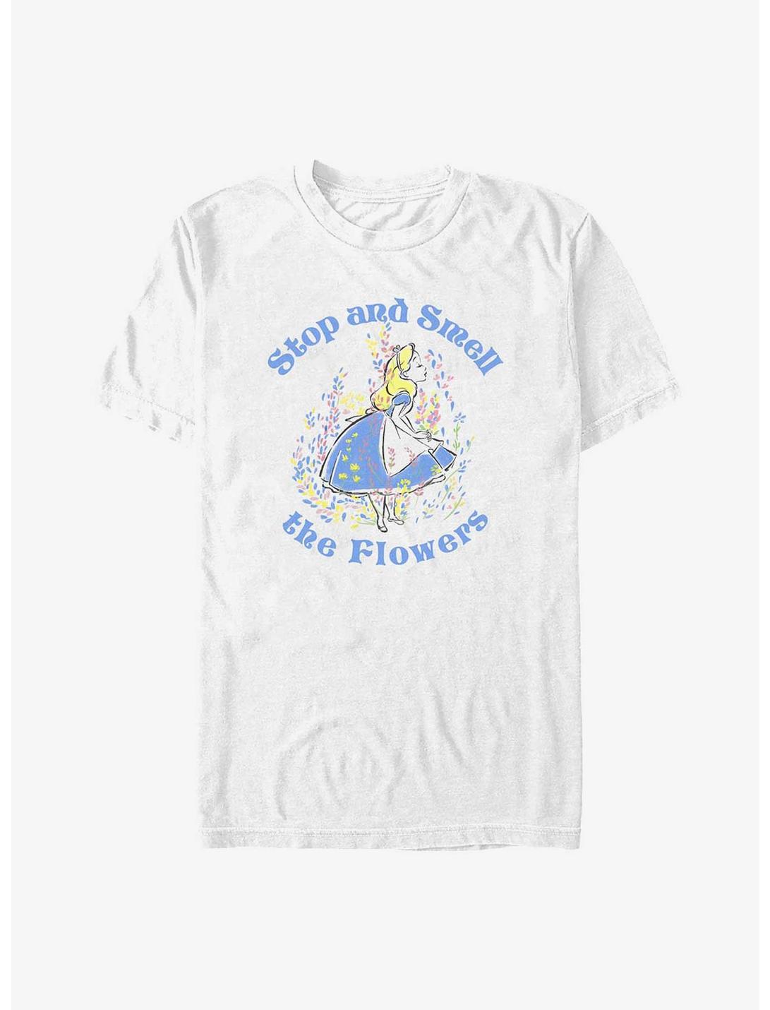 Disney Alice In Wonderland Stop And Smell The Flowers T-Shirt
